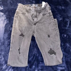 hollister ripped jeans, size 0 short